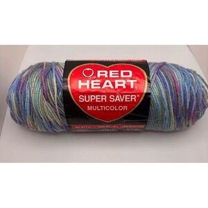 Red Heart Super Saver Yarn Monet E300 Yarn Color 0310 Dye Lot 6090~NEW
